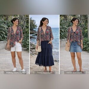 Multicolor Floral Sheer blouse